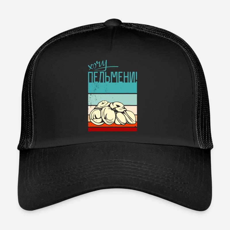 Graphique du drapeau Pelmeni Casquette trucker 