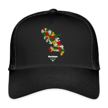 martinique RVJB - Casquette trucker  - noir/noir - Devant