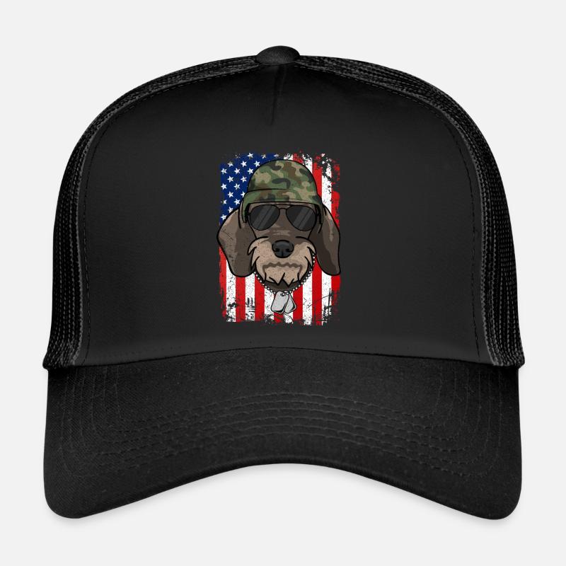 Rough-haired dachshund Trucker Cap