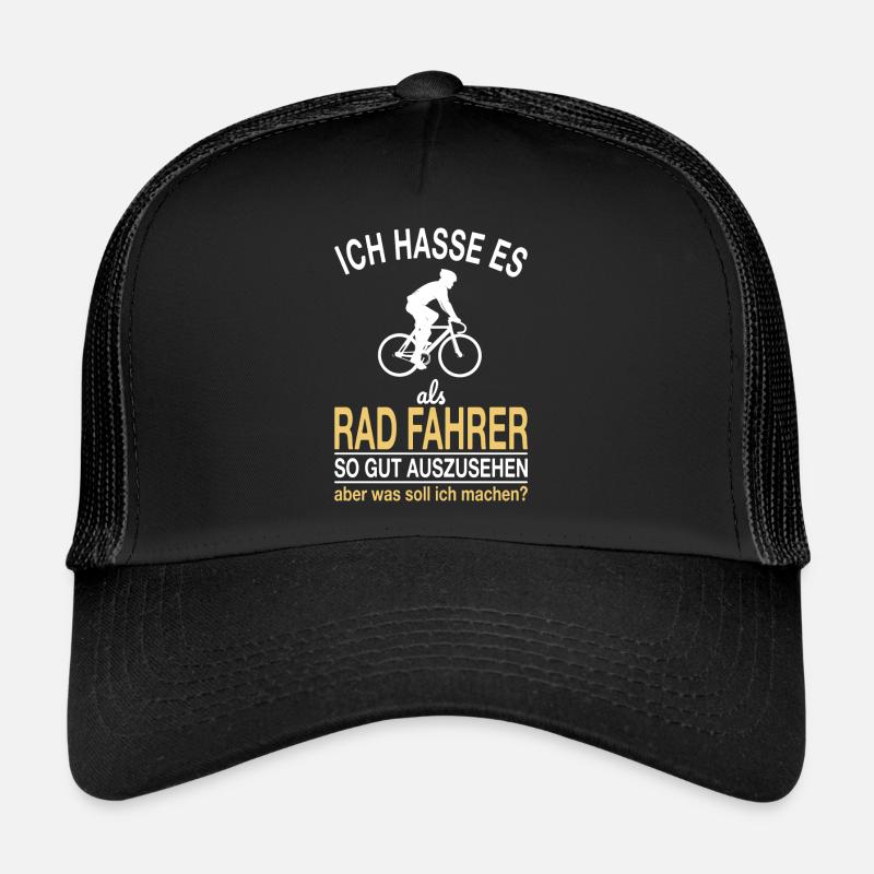Lustiger Rad Fahrer Spruch Trucker Cap
