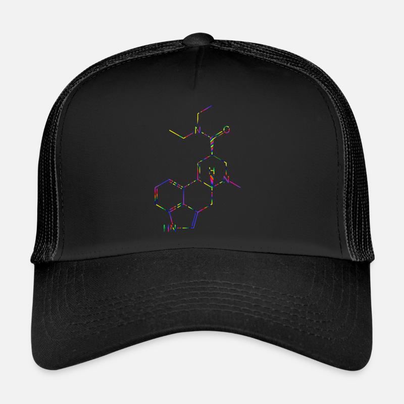 LSD Molecule Lysergic Acid Diethylamide Structural Formula Trucker Cap