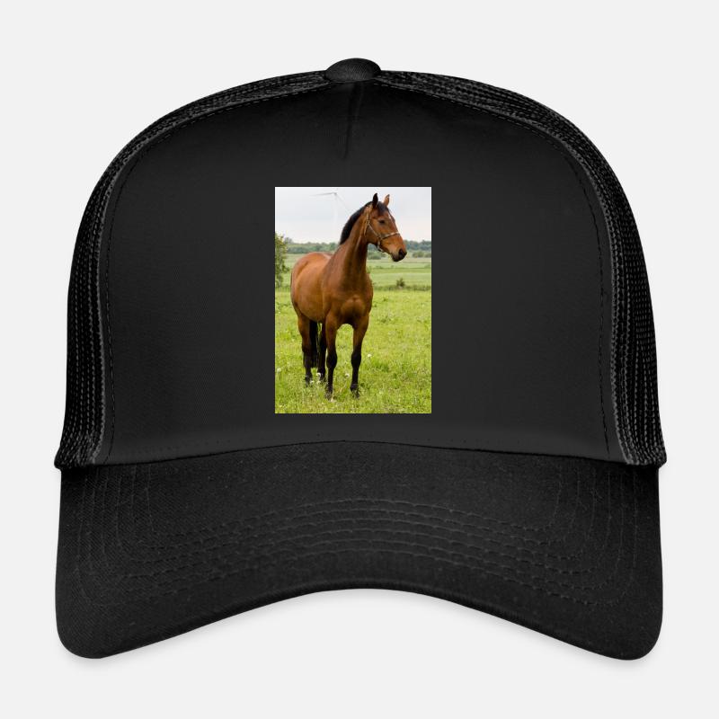 Cheval. Cheval. - Casquette trucker  - noir/noir