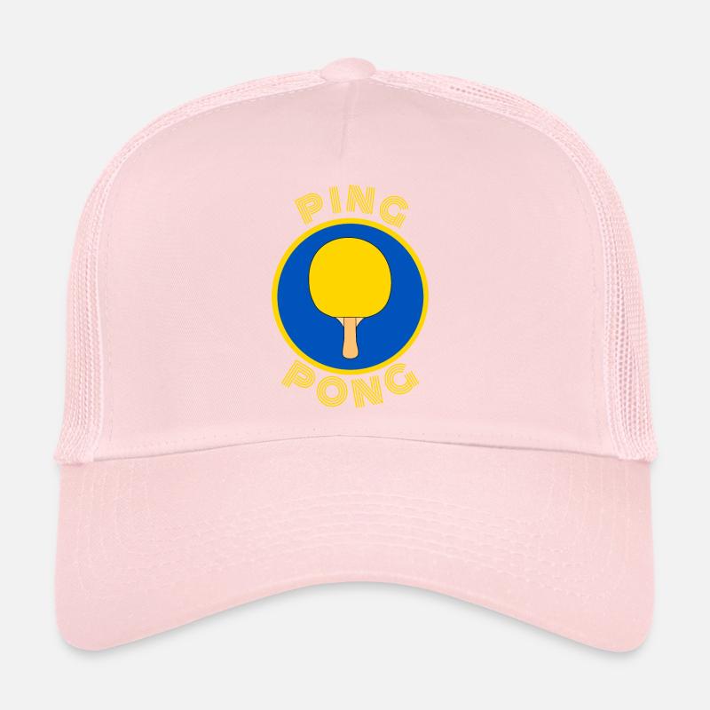 Ping Pong bleu et Jaune Casquette trucker 