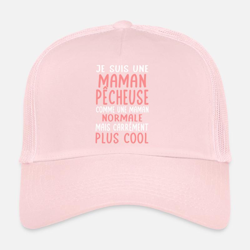 Maman pêcheuse comme maman normale plus cool Casquette trucker 