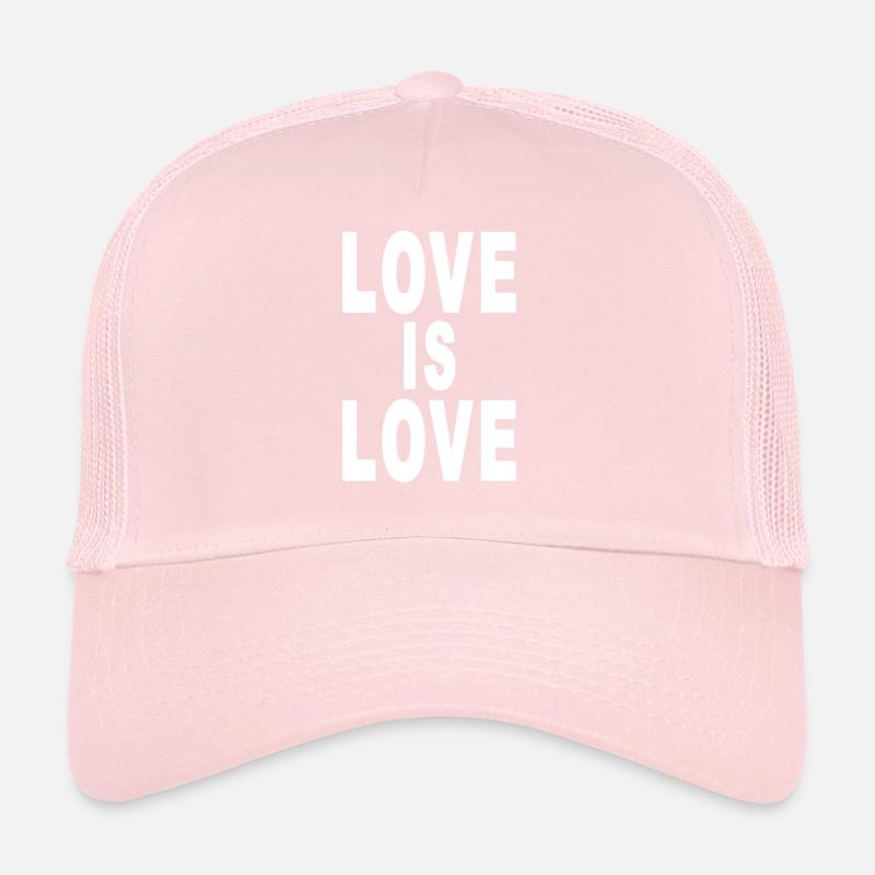 Love is love white Trucker Cap