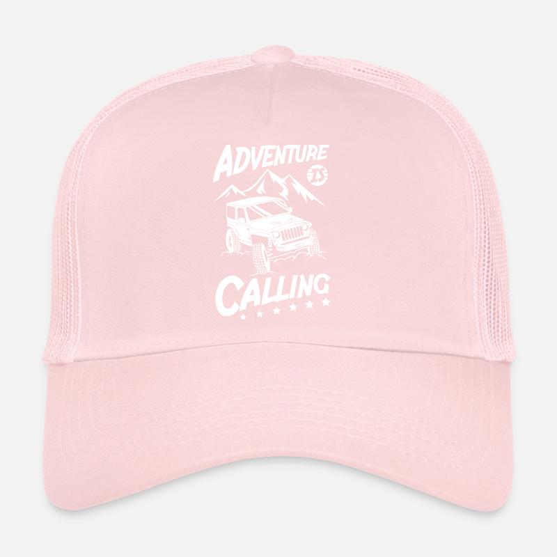 Adventure is Calling Jeeps Trucker Cap