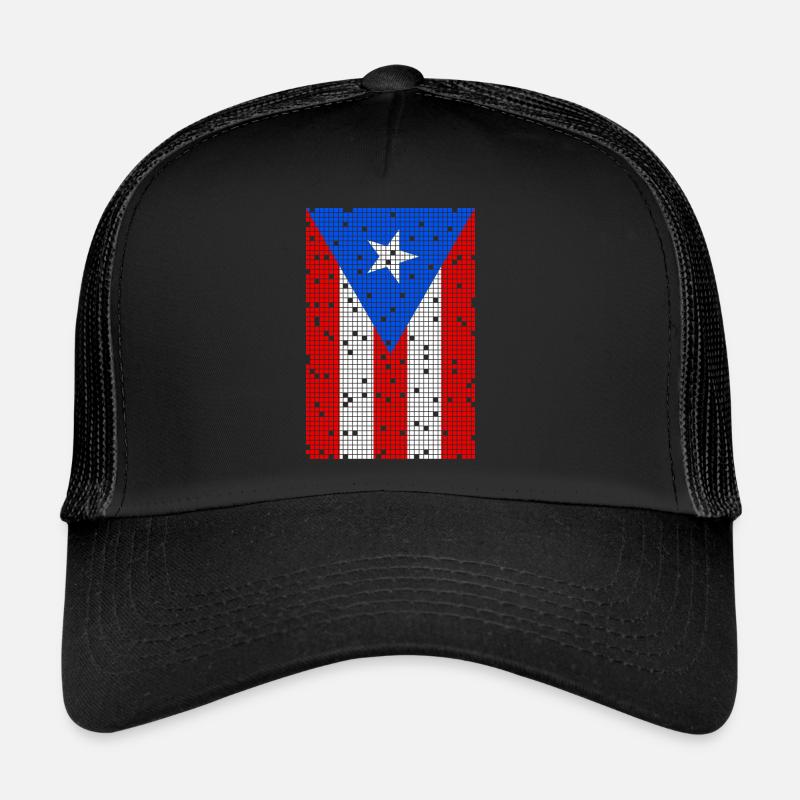 8bit Puerto Rico Trucker Cap