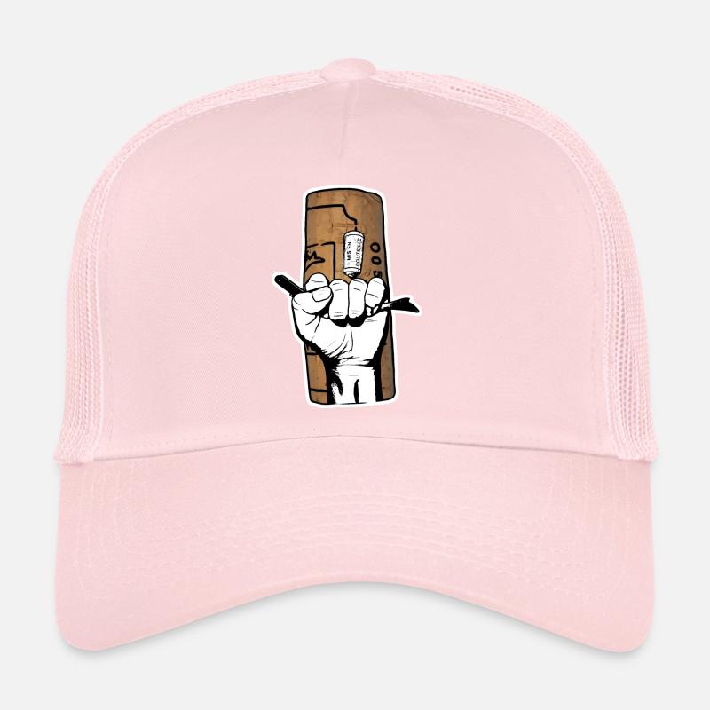Main au tire-bouchon Casquette trucker 