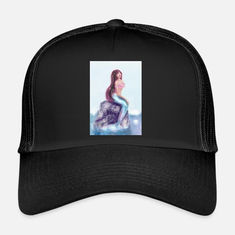 Mermaid - Casquette trucker  - noir/noir