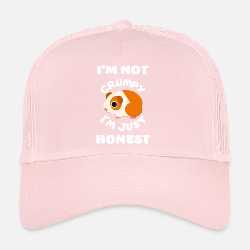 Guinea pig tired funny grumpy saying EN Trucker Cap