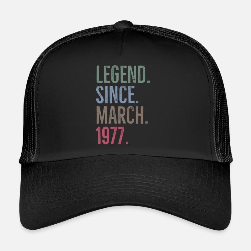 Légende depuis mars 1977 Casquette trucker 