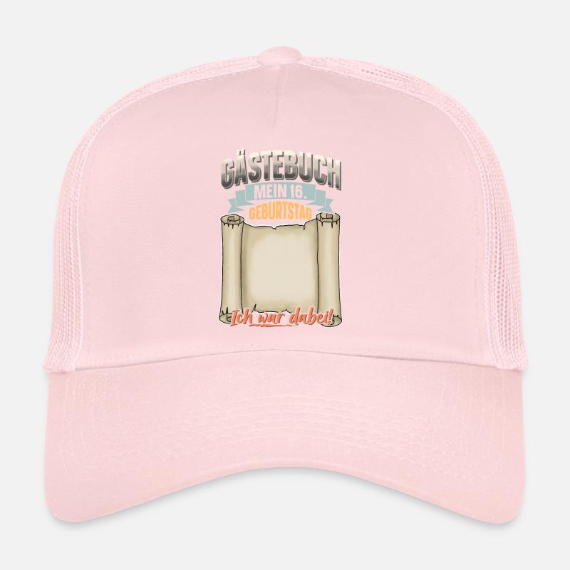 16. Geburtstag Gästebuch Trucker Cap