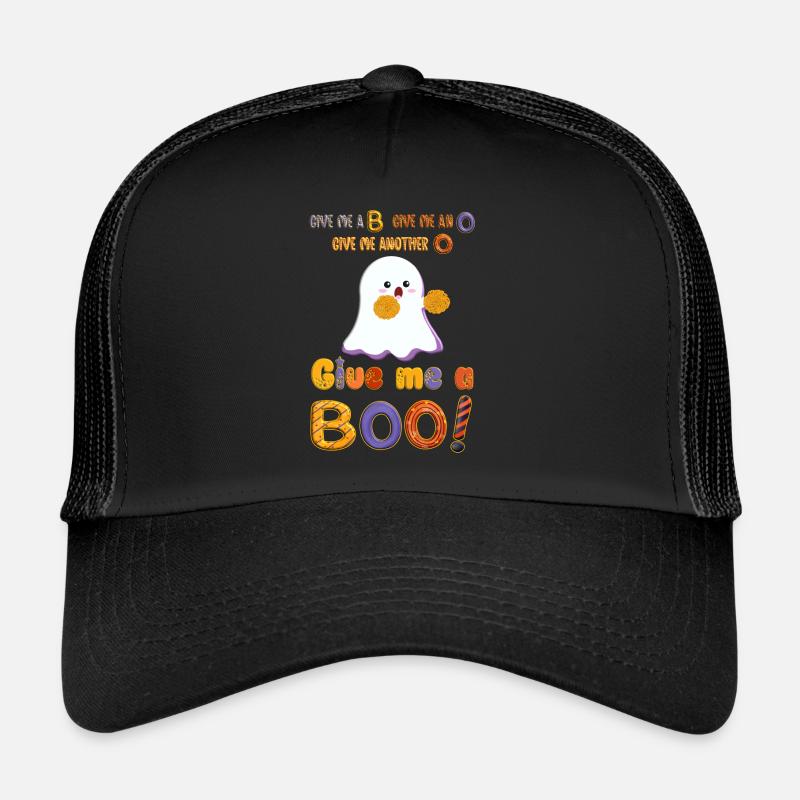 Mignon Halloween Cheerleader Ghost avec pompons Casquette trucker 