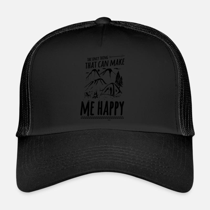 Le camping me rend heureux de dire Casquette trucker 