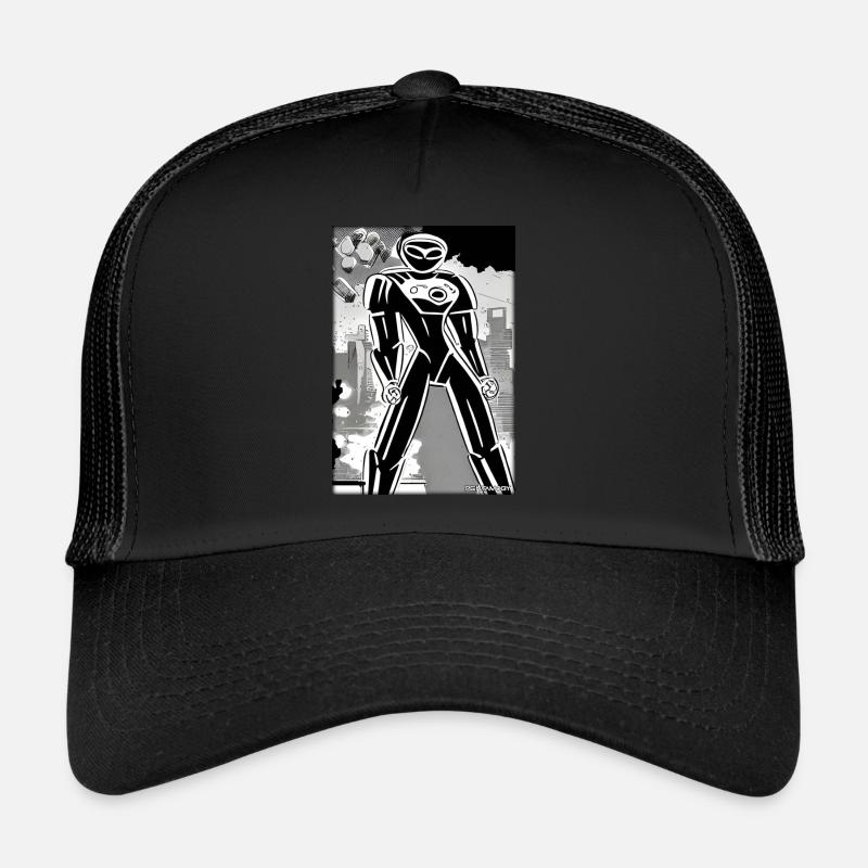 Robot Comic Future Cyborg Machine Technology Casquette trucker 
