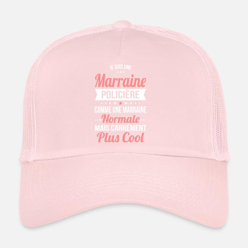 Marraine policière plus cool Casquette trucker 