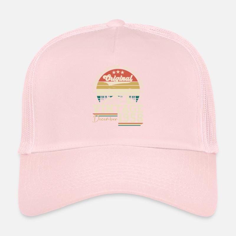 Cadeau original du 64e anniversaire de décembre 1958 Casquette trucker 