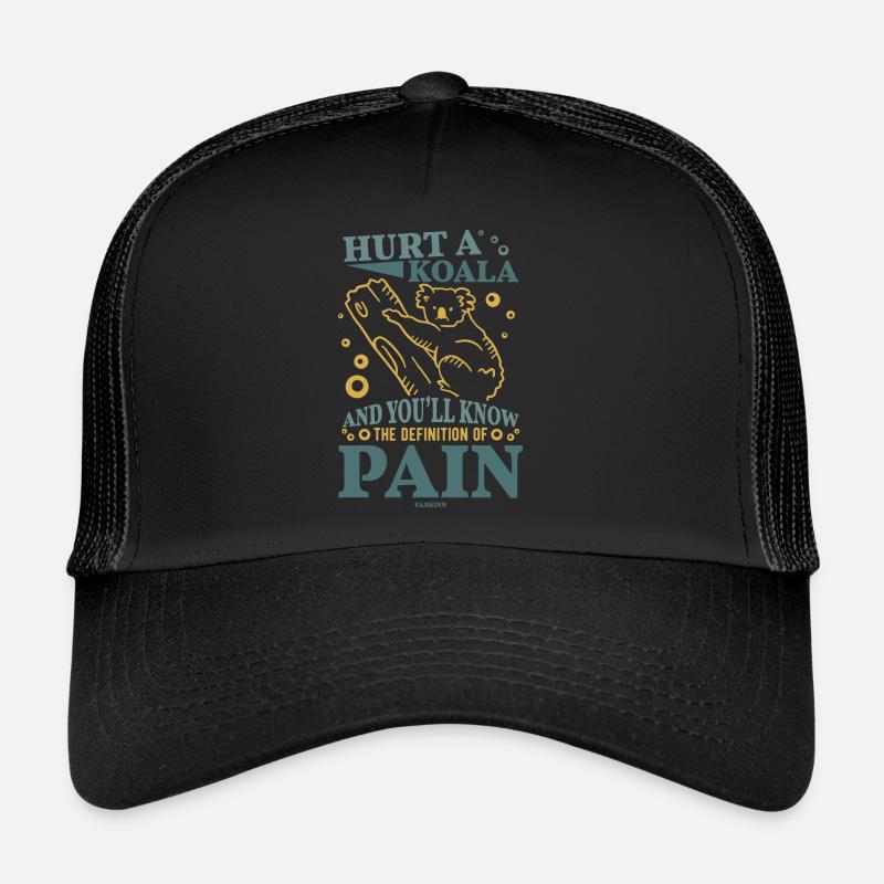 cute koala on a tree trunk Trucker Cap