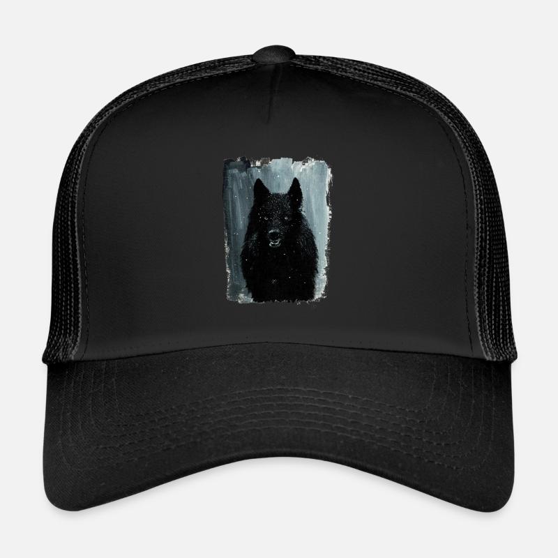 Wolf painting Casquette trucker 