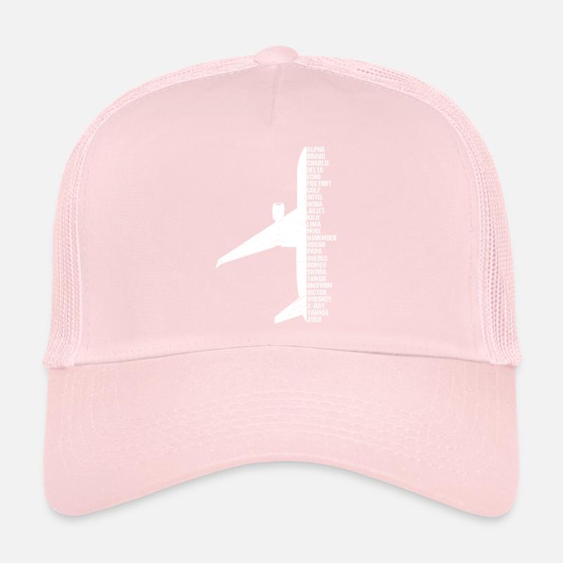 Phonetic Alphabet - Flugzeug Buchstaben Namen Alph Trucker Cap