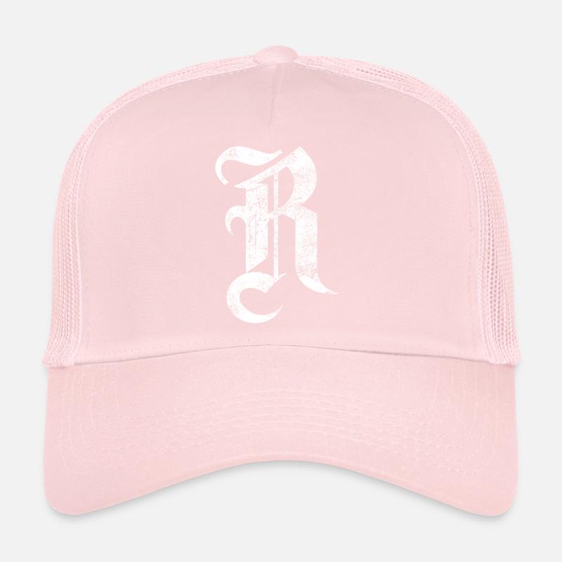 Tshirt alphabet initial R Casquette trucker 