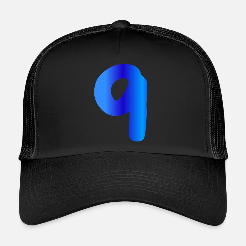 9 years birthday blue Trucker Cap
