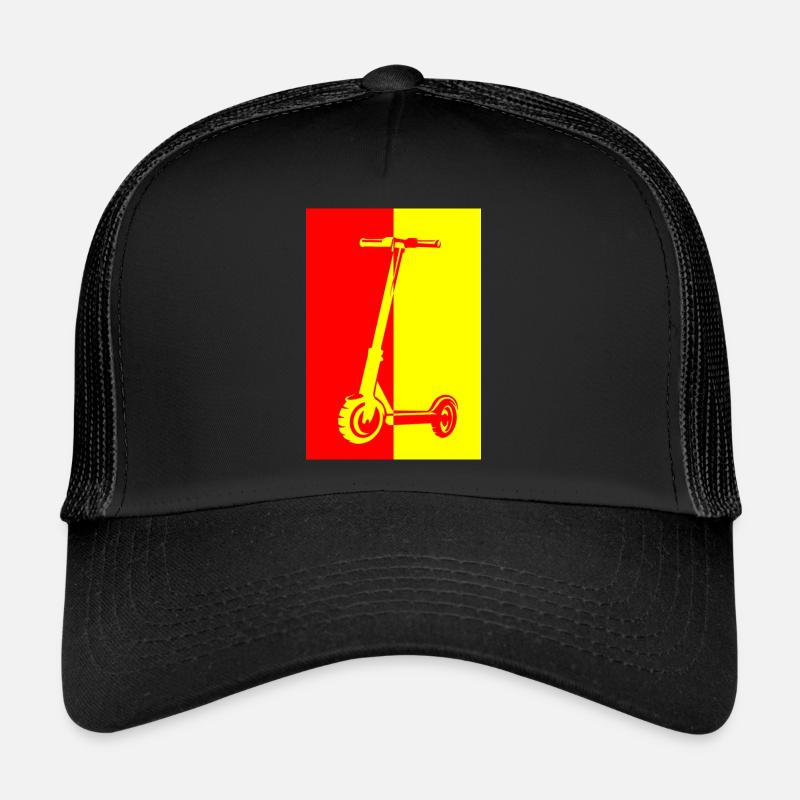 E-Scooter E-Roller Scooter - Casquette trucker  - noir/noir