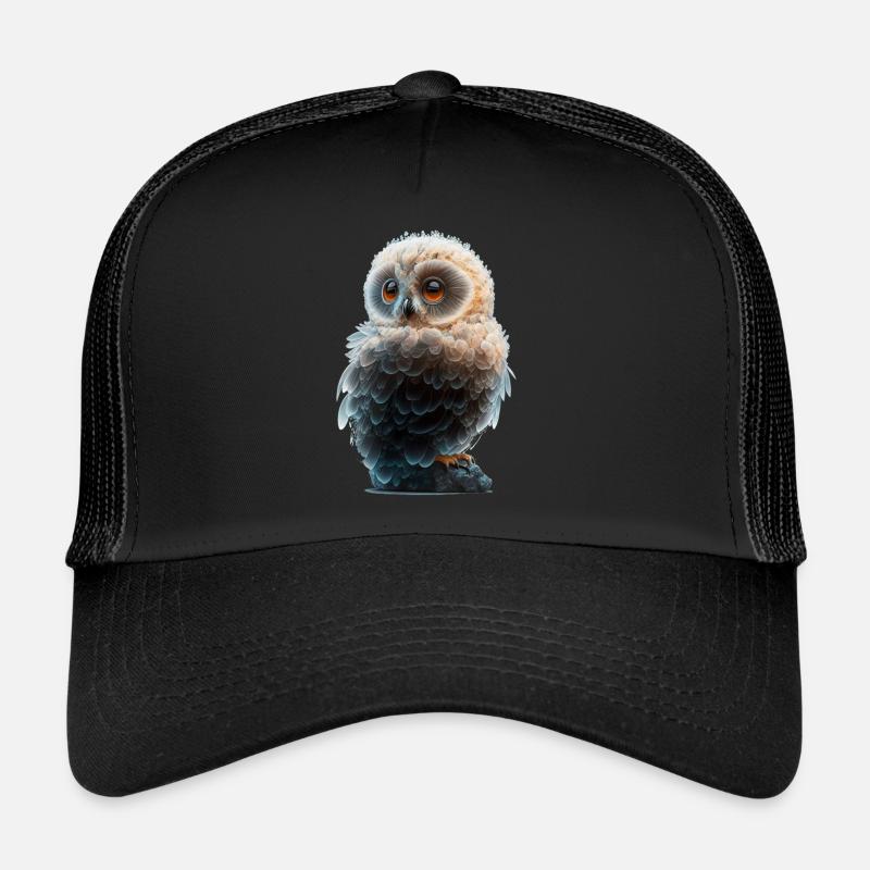 3D Eule Trucker Cap