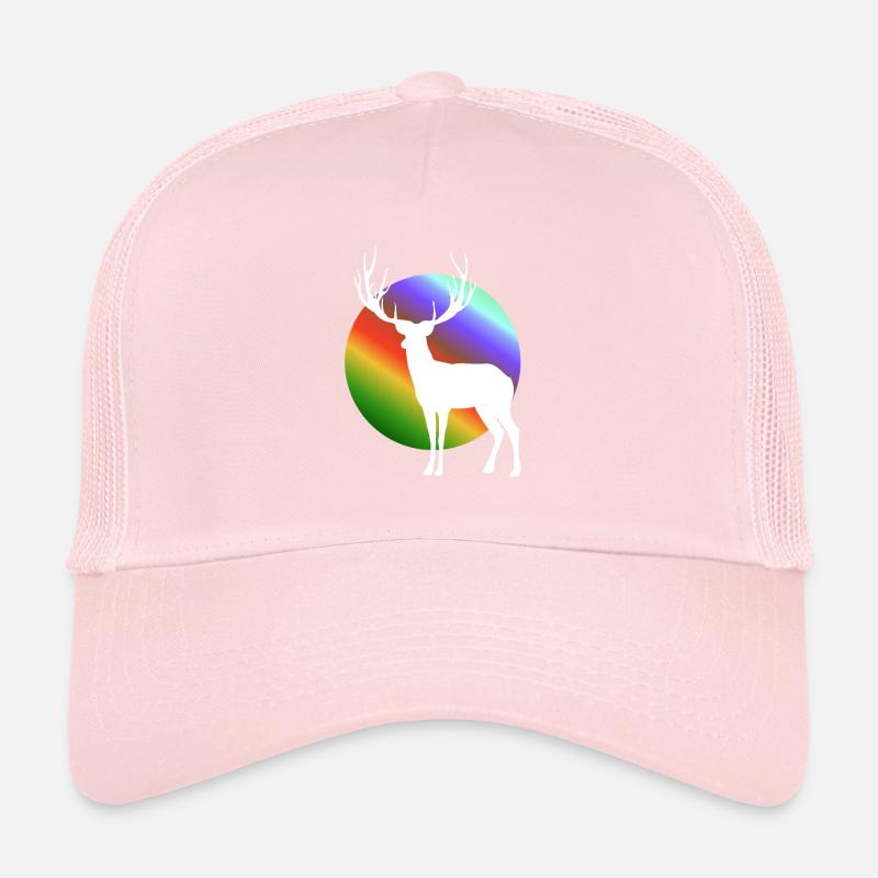 Cerf blanc Casquette trucker 