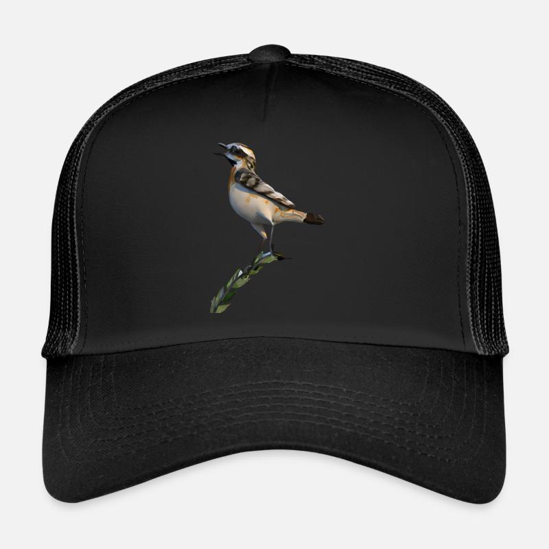 Braunkehlchen - Trucker Cap - Schwarz/Schwarz