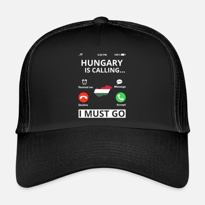 Drapeau de la Hongrie Drapeau hongrois Balaton Hongrie Casquette trucker 