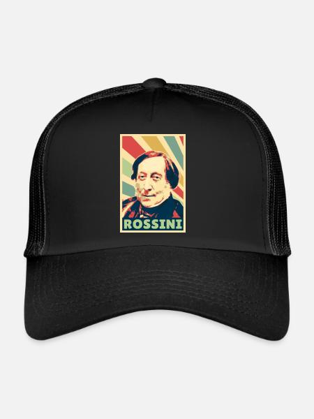 Gioachino Rossini Vintage Colors - Trucker Cap - black/black - Front