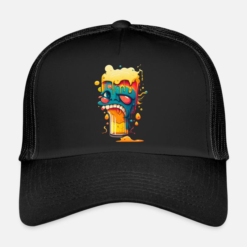 Lusties Bierglas mit Gesicht Trucker Cap