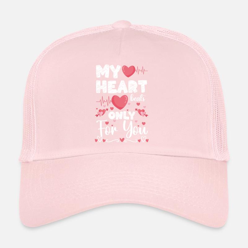 Romantic Heart Partner Trucker Cap