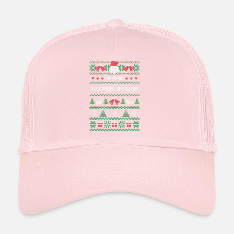 One Merry Telephone Operator Trucker Cap