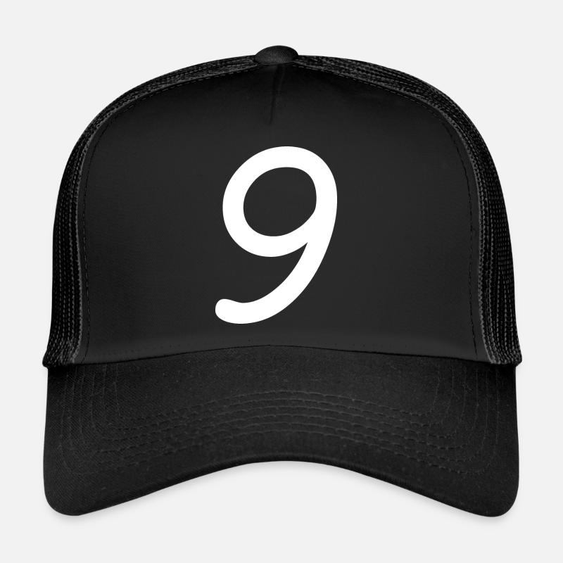 9 - Trucker Cap - Schwarz/Schwarz