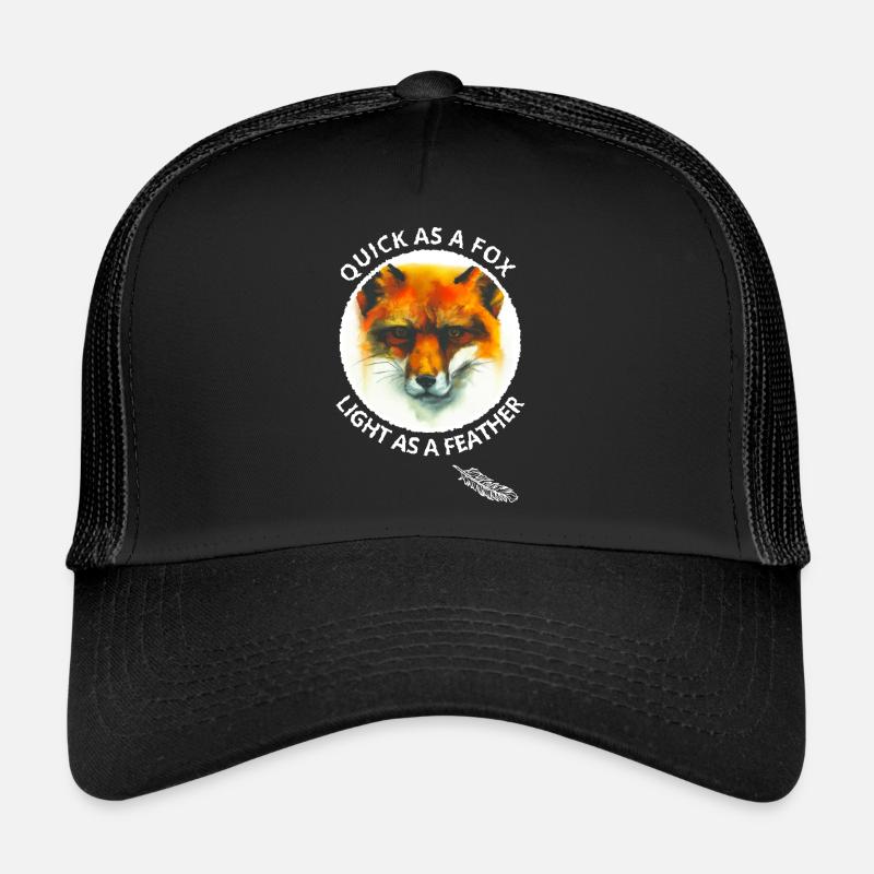 Quick Fox Light Feather Fox Fan Cadeau Casquette trucker 