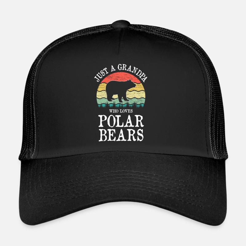 Nur ein Opa, der Eisbären liebt Trucker Cap