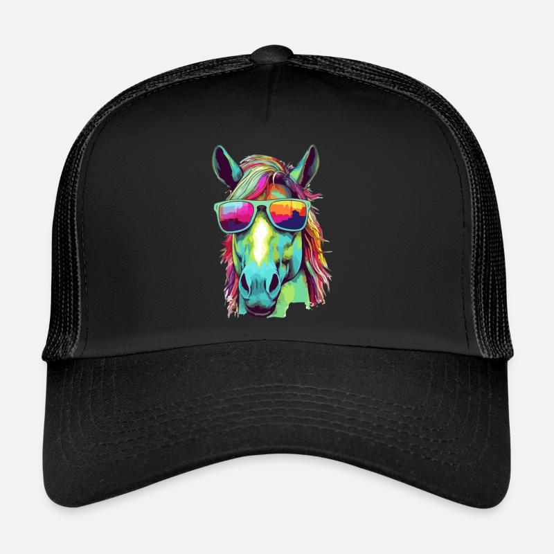 Eto das bebrillte Pferd Trucker Cap