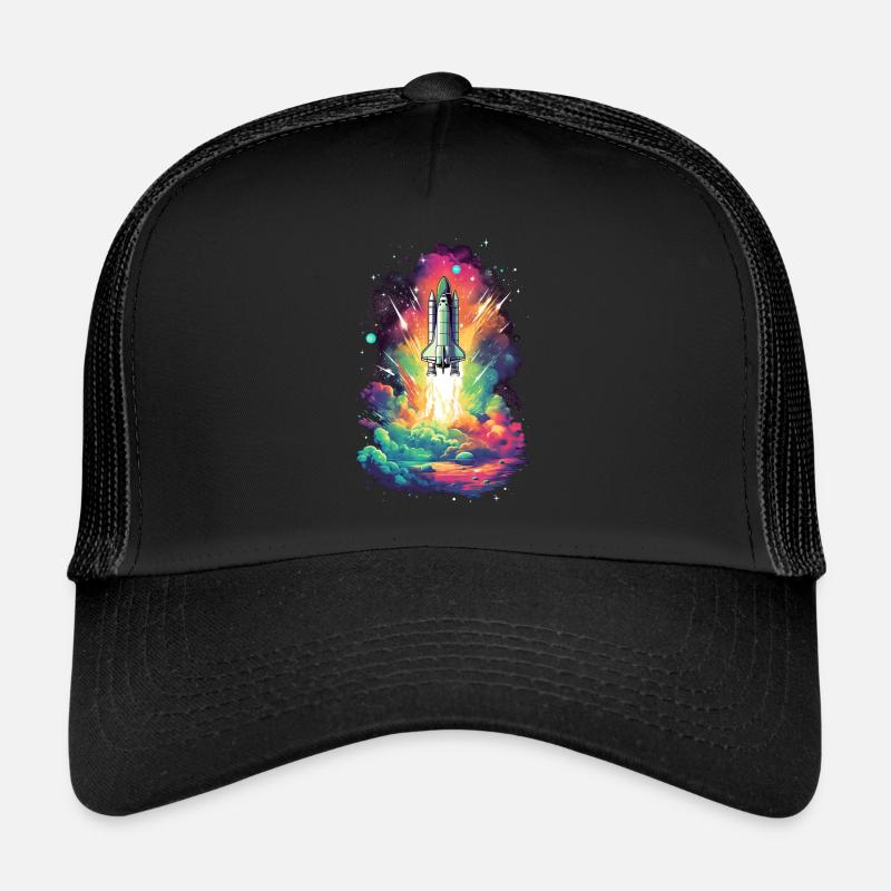 Space Shuttle Launch - Trucker Cap - black/black
