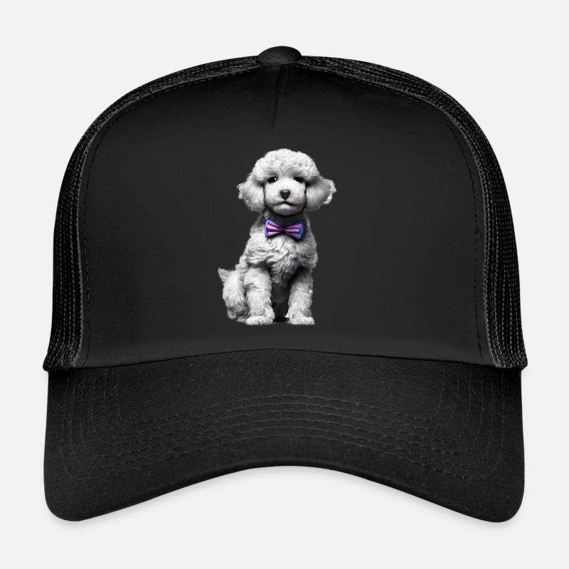 chiot caniche chien propriétaire caniche chiot chien amour Casquette trucker 