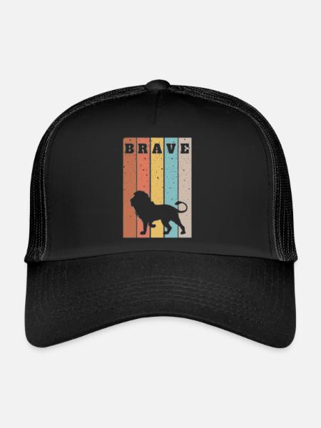 this is to remind you that you are a brave person - Trucker Cap - black/black - Front