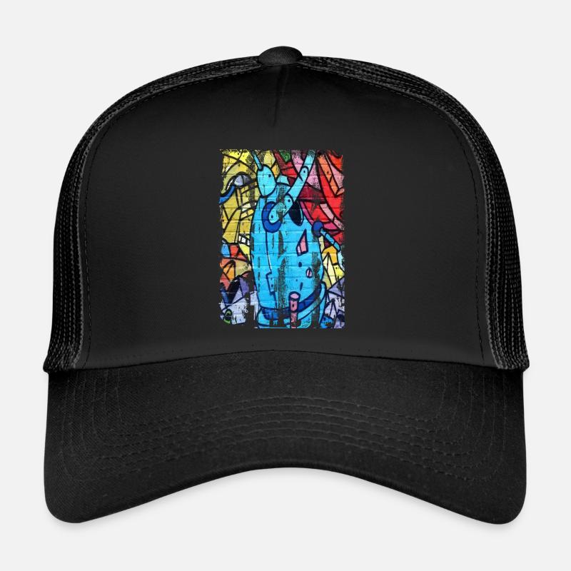 Graffiti-Stil Splash Hip Hop Farben Maler Farbe Trucker Cap