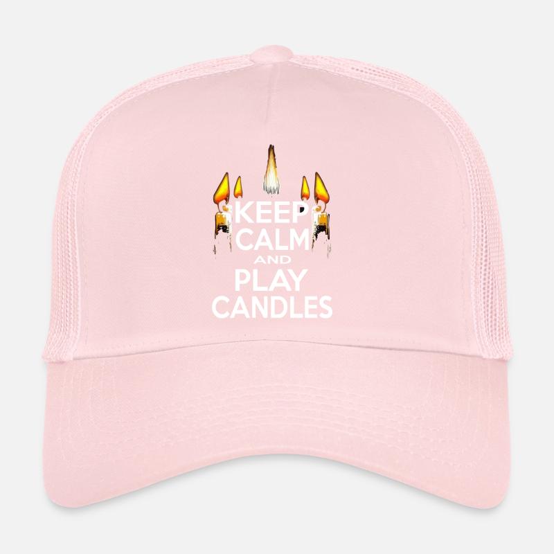 KEEP CALM AND PLAY CANDLES Trucker Cap
