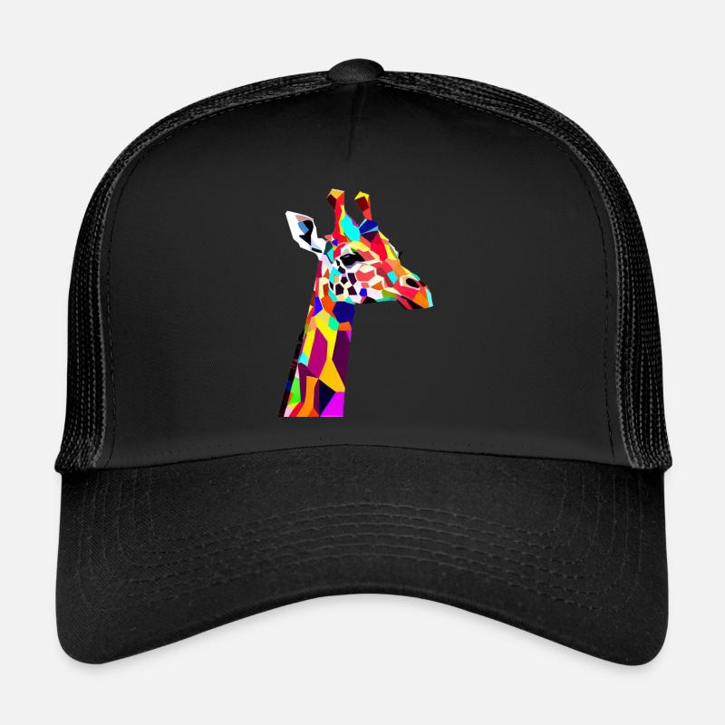 Girafe - Casquette trucker  - noir/noir
