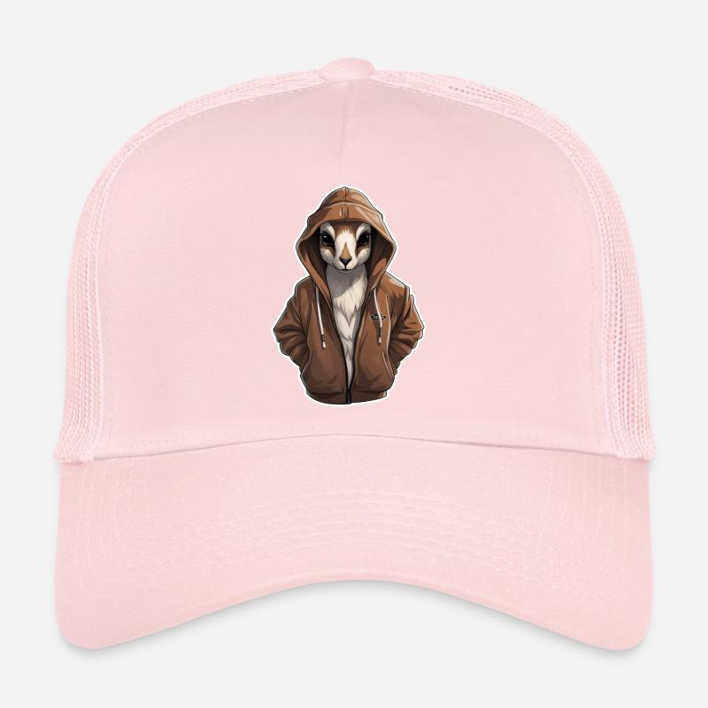 Coole Antilope in Freizeitkleidung Trucker Cap