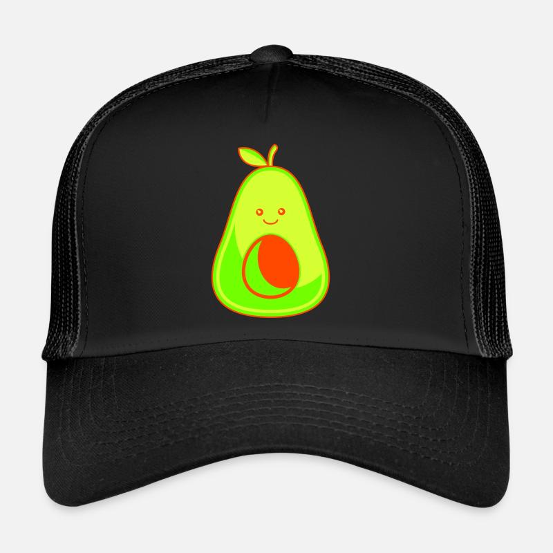 avocado 1 - Trucker Cap - Schwarz/Schwarz