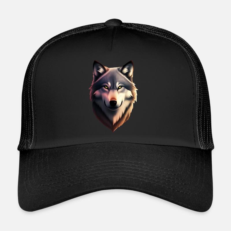 Loup - Casquette trucker  - noir/noir