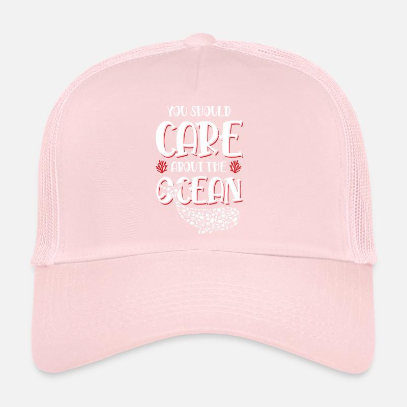 Save the Ocean Saying Trucker Cap
