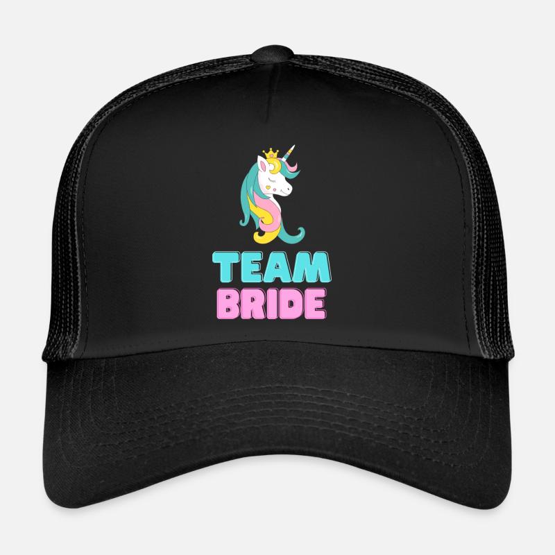 Team Bride - Unicorn Design - Bachelor Party Casquette trucker 